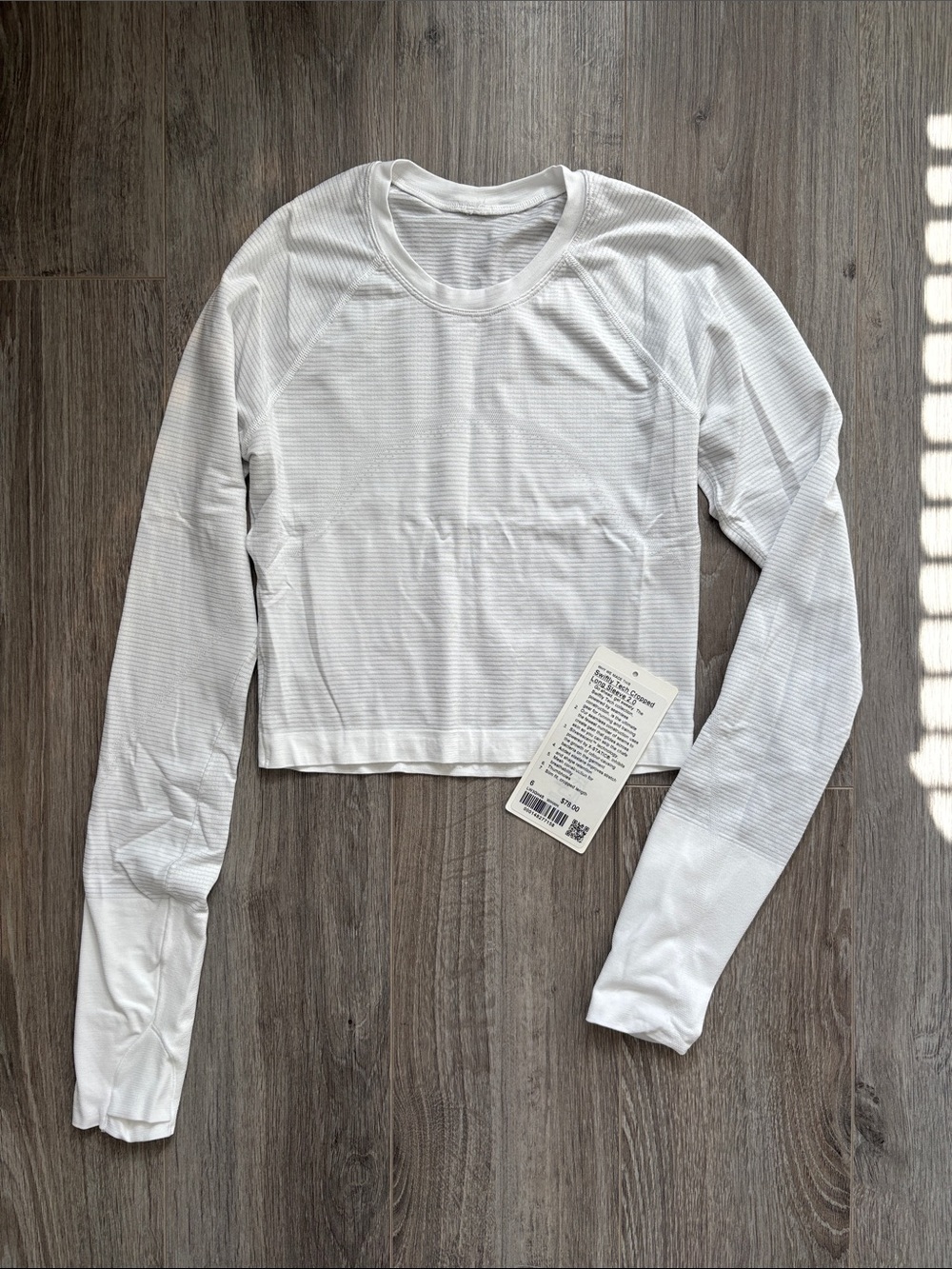 Lululemon Swiftly Tech Cropped Long Sleeve 2.0